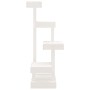 Árbol para gatos madera maciza de pino blanco 45,5x49x103 cm