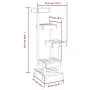 Solid white pine wood cat tree 45.5x49x103 cm by vidaXL, Cat furniture - Ref: Foro24-824649, Price: 70,99 €, Discount: %