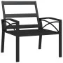 Steel garden chair with gray cushions 68x76x79 cm by vidaXL, Modular outdoor sofas - Ref: Foro24-362714, Price: 110,62 €, Dis...