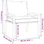Steel garden chair with gray cushions 68x76x79 cm by vidaXL, Modular outdoor sofas - Ref: Foro24-362714, Price: 110,62 €, Dis...