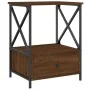 Mesitas noche 2 uds madera ingeniería marrón roble 50x41x65 cm de vidaXL, Mesitas de noche - Ref: Foro24-826092, Precio: 87,5...