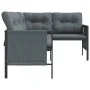 Garten-Ecksofa aus Stahl und anthrazitgrauem Textilene von vidaXL, Gartensets - Ref: Foro24-362811, Preis: 236,82 €, Rabatt: %