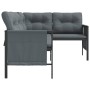 Steel and anthracite gray textilene garden corner sofa by vidaXL, Garden sets - Ref: Foro24-362811, Price: 243,13 €, Discount: %