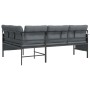 Steel and anthracite gray textilene garden corner sofa by vidaXL, Garden sets - Ref: Foro24-362811, Price: 243,13 €, Discount: %