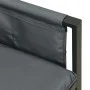 Garten-Ecksofa aus Stahl und anthrazitgrauem Textilene von vidaXL, Gartensets - Ref: Foro24-362811, Preis: 236,82 €, Rabatt: %