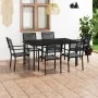 7-piece steel garden dining set by vidaXL, Garden sets - Ref: Foro24-3073517, Price: 450,04 €, Discount: %