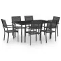 7-piece steel garden dining set by vidaXL, Garden sets - Ref: Foro24-3073517, Price: 450,04 €, Discount: %