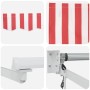 Toldo Retráctil red and white 350 x 250 cm tela