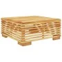 Garden stool with dark gray cushion solid teak wood by vidaXL, Modular outdoor sofas - Ref: Foro24-319161, Price: 118,19 €, D...