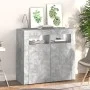 Concrete gray sideboard with LED lights 80x35x75 cm by vidaXL, Sideboards - Ref: Foro24-804332, Price: 74,91 €, Discount: %