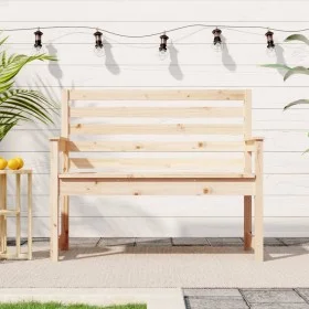 Garden bench solid pine wood 109x48x91.5 cm by vidaXL, garden benches - Ref: Foro24-824060, Price: 79,42 €, Discount: %