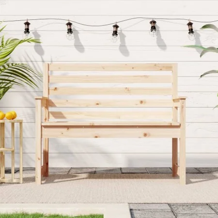 Banco de jardín madera maciza de pino 109x48x91,5 cm de vidaXL, Bancos de jardín - Ref: Foro24-824060, Precio: 79,40 €, Descu...