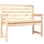 Banco de jardín madera maciza de pino 109x48x91,5 cm de vidaXL, Bancos de jardín - Ref: Foro24-824060, Precio: 79,40 €, Descu...