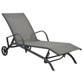 Sonnenliege aus Stahl und Textilene von vidaXL, Liegen - Ref: Foro24-47845, Preis: 126,25 €, Rabatt: %