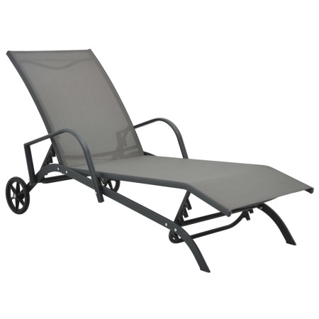 Sonnenliege aus Stahl und Textilene von vidaXL, Liegen - Ref: Foro24-47845, Preis: 126,42 €, Rabatt: %