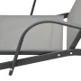Steel and textilene sun lounger by vidaXL, Loungers - Ref: Foro24-47845, Price: 126,92 €, Discount: %