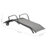 Sonnenliege aus Stahl und Textilene von vidaXL, Liegen - Ref: Foro24-47845, Preis: 126,42 €, Rabatt: %