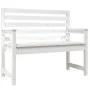 Gartenbank aus massivem weißem Kiefernholz 109x48x91,5 cm von vidaXL, Gartenbänke - Ref: Foro24-824061, Preis: 107,64 €, Raba...