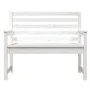 Gartenbank aus massivem weißem Kiefernholz 109x48x91,5 cm von vidaXL, Gartenbänke - Ref: Foro24-824061, Preis: 107,64 €, Raba...