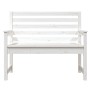 Gartenbank aus massivem weißem Kiefernholz 109x48x91,5 cm von vidaXL, Gartenbänke - Ref: Foro24-824061, Preis: 107,00 €, Raba...
