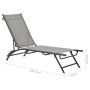 Loungers 2 units textilene and steel by vidaXL, Loungers - Ref: Foro24-47848, Price: 152,08 €, Discount: %