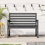 Banco de jardín madera maciza de pino gris 109x48x91,5 cm de vidaXL, Bancos de jardín - Ref: Foro24-824062, Precio: 97,14 €, ...
