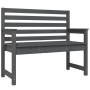 Gartenbank aus massivem grauem Kiefernholz 109x48x91,5 cm von vidaXL, Gartenbänke - Ref: Foro24-824062, Preis: 98,46 €, Rabat...