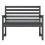 Gartenbank aus massivem grauem Kiefernholz 109x48x91,5 cm von vidaXL, Gartenbänke - Ref: Foro24-824062, Preis: 97,14 €, Rabat...