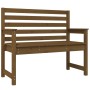 Gartenbank aus massivem Kiefernholz, honigbraun, 109 x 48 x 91,5 cm von vidaXL, Gartenbänke - Ref: Foro24-824063, Preis: 76,5...