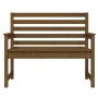 Gartenbank aus massivem Kiefernholz, honigbraun, 109 x 48 x 91,5 cm von vidaXL, Gartenbänke - Ref: Foro24-824063, Preis: 76,5...