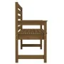 Banco de jardín madera maciza pino marrón miel 109x48x91,5 cm de vidaXL, Bancos de jardín - Ref: Foro24-824063, Precio: 75,64...