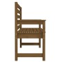 Gartenbank aus massivem Kiefernholz, honigbraun, 109 x 48 x 91,5 cm von vidaXL, Gartenbänke - Ref: Foro24-824063, Preis: 76,5...