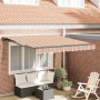 Toldo Retráctil Rayas Multicolor 350x250 cm tela