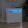 Sideboard mit strahlend weißen LED-Leuchten 80x35x75 cm von vidaXL, Sideboards - Ref: Foro24-804334, Preis: 102,83 €, Rabatt: %
