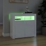 Sideboard mit strahlend weißen LED-Leuchten 80x35x75 cm von vidaXL, Sideboards - Ref: Foro24-804334, Preis: 104,87 €, Rabatt: %