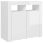 Sideboard with bright white LED lights 80x35x75 cm by vidaXL, Sideboards - Ref: Foro24-804334, Price: 102,83 €, Discount: %