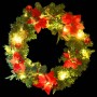Weihnachtskranz mit LED-Lichtern, grünes PVC, 60 cm von vidaXL, Weihnachtsbeleuchtung - Ref: Foro24-321517, Preis: 20,50 €, R...