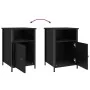 Nachttische 2 Stück schwarzes Sperrholz 40x42x60 cm von vidaXL, Nachttische - Ref: Foro24-825914, Preis: 81,28 €, Rabatt: %