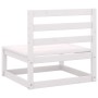 Zentrale Gartensofas 2 Einheiten weißes massives Kiefernholz von vidaXL, Gartensets - Ref: Foro24-805681, Preis: 131,18 €, Ra...