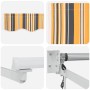 Toldo Retráctil Amarillo, gris y 350 x 250 cm tela