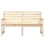 Banco de jardín madera maciza de pino 159,5x48x91,5 cm de vidaXL, Bancos de jardín - Ref: Foro24-824067, Precio: 115,98 €, De...