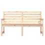 Gartenbank aus massivem Kiefernholz 159,5x48x91,5 cm von vidaXL, Gartenbänke - Ref: Foro24-824067, Preis: 117,61 €, Rabatt: %