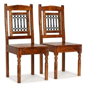 Dining chairs 2 pcs solid wood classic honey color by vidaXL, dining chairs - Ref: Foro24-245644, Price: 225,93 €, Discount: %