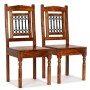Esszimmerstühle, 2 Stück, Massivholz, klassische Honigfarbe von vidaXL, Essstühle - Ref: Foro24-245644, Preis: 265,58 €, Raba...