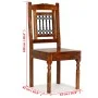 Esszimmerstühle, 2 Stück, Massivholz, klassische Honigfarbe von vidaXL, Essstühle - Ref: Foro24-245644, Preis: 225,93 €, Raba...