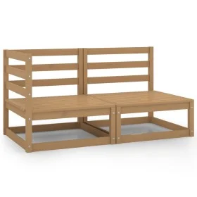 Gartenmöbel 2 Stück honigbraunes massives Kiefernholz von vidaXL, Gartensets - Ref: Foro24-805693, Preis: 146,19 €, Rabatt: %