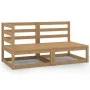Gartenmöbel 2 Stück honigbraunes massives Kiefernholz von vidaXL, Gartensets - Ref: Foro24-805693, Preis: 146,19 €, Rabatt: %