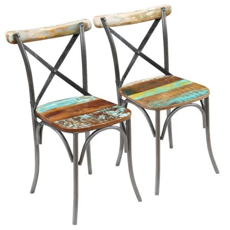Esszimmerstühle 2 Einheiten recyceltes Massivholz von vidaXL, Essstühle - Ref: Foro24-243722, Preis: 252,19 €, Rabatt: %