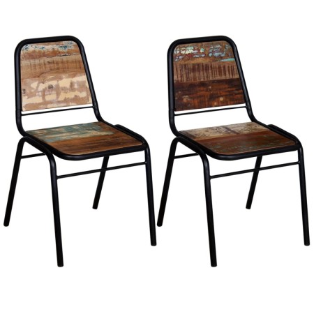 Sillas de comedor 2 unidades madera maciza reciclada by vidaXL, dining chairs - Ref: Foro24-244246, Price: 216,32 €, Discount: %