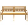 Batavia solid teak wood bench 150 cm by vidaXL, garden benches - Ref: Foro24-319147, Price: 228,52 €, Discount: %